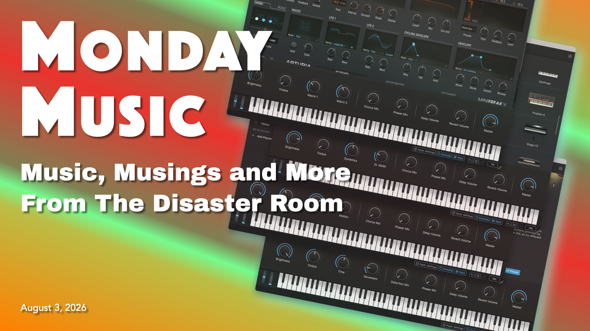 MONDAY MUSIC - August 3, 2026 - Macromania
